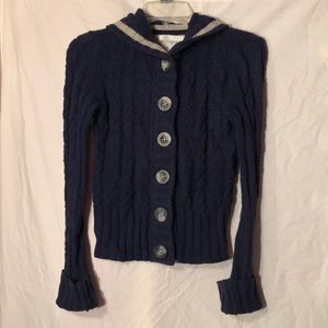 Aeropostale dark blue cardigan sweater button up